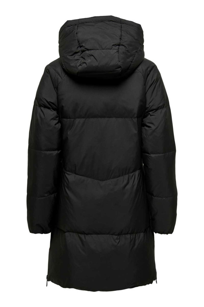 Only Kadın Kuş Tüyü Dolgulu Uzun Kaban 65515270623 Siyah - 7