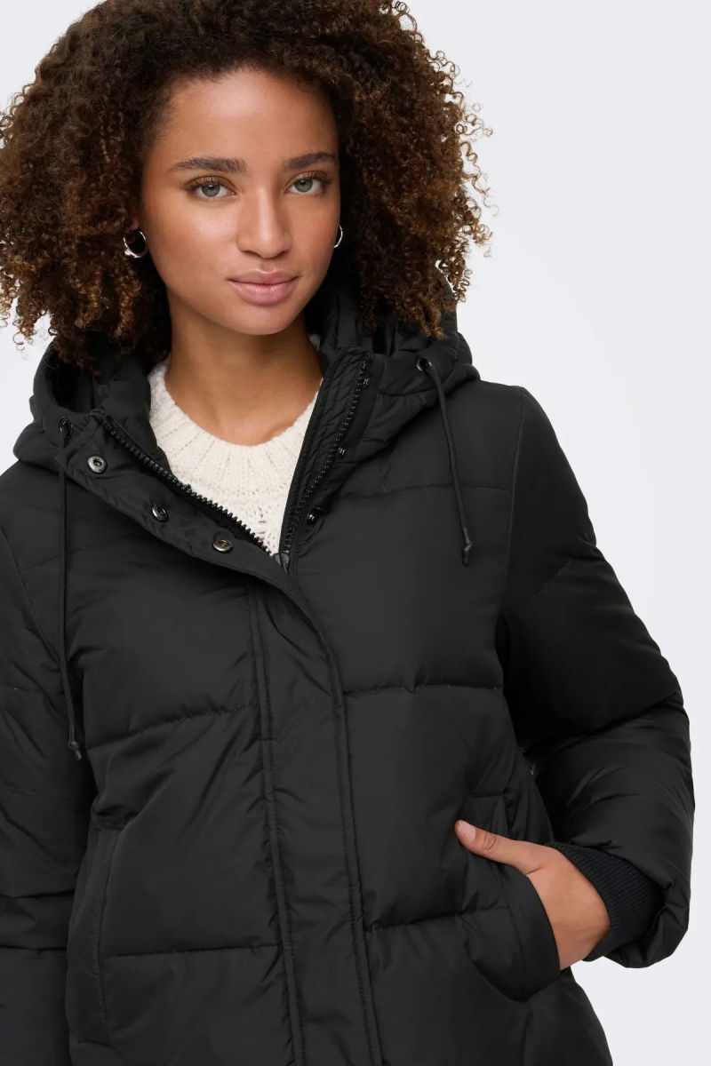 Only Kadın Onlalıce Kapüşonlu Kuş Tüyü Dolgulu Şişme Mont 15316455 Siyah - 2