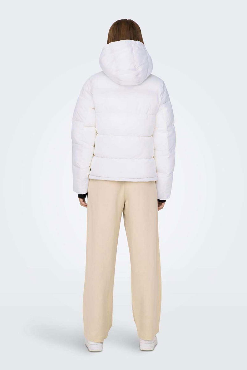 Only Kadın Onlann Kapüşonlu Mont 15287909 Beyaz - 5