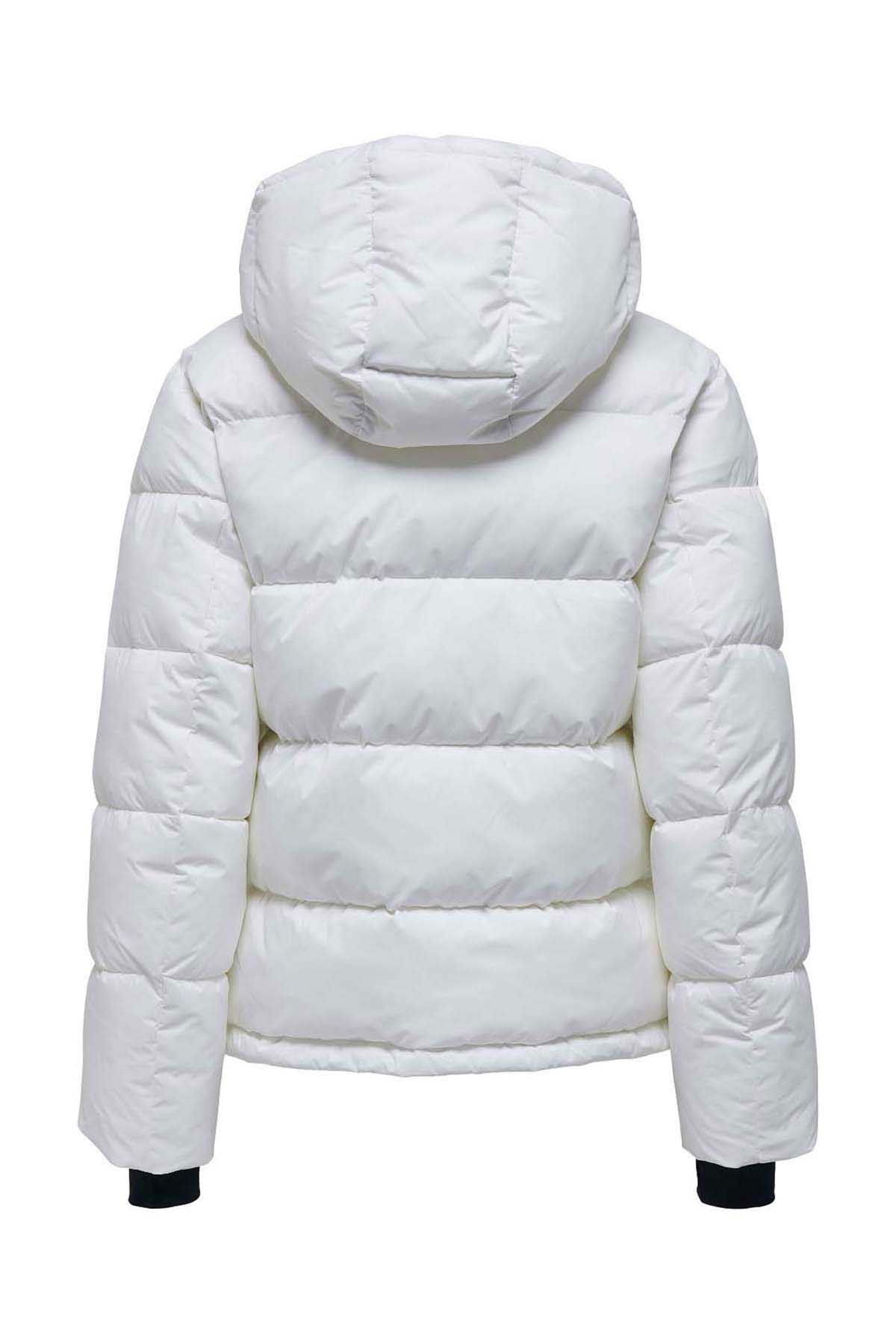 Only Kadın Onlann Kapüşonlu Mont 15287909 Beyaz - 8