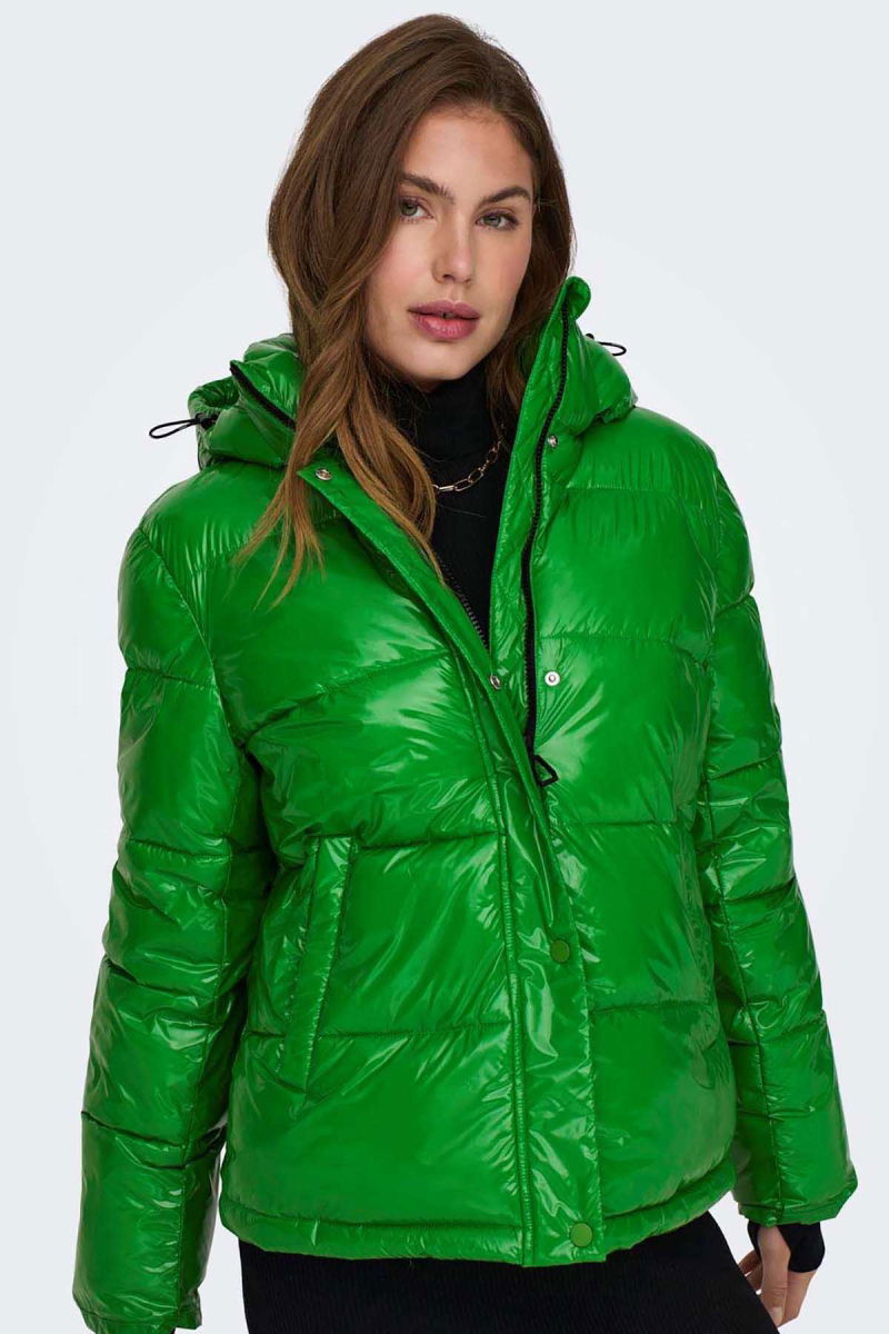 Only Kadın Onlannlouis Kapüşonlu Şişme Mont 15287919 Yeşil - 1