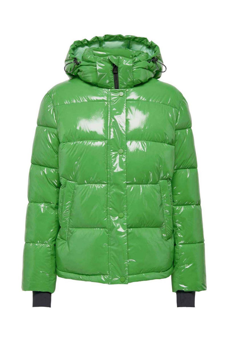 Only Kadın Onlannlouis Kapüşonlu Şişme Mont 15287919 Yeşil - 7