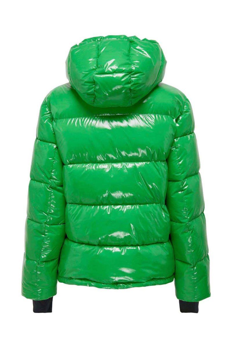 Only Kadın Onlannlouis Kapüşonlu Şişme Mont 15287919 Yeşil - 8