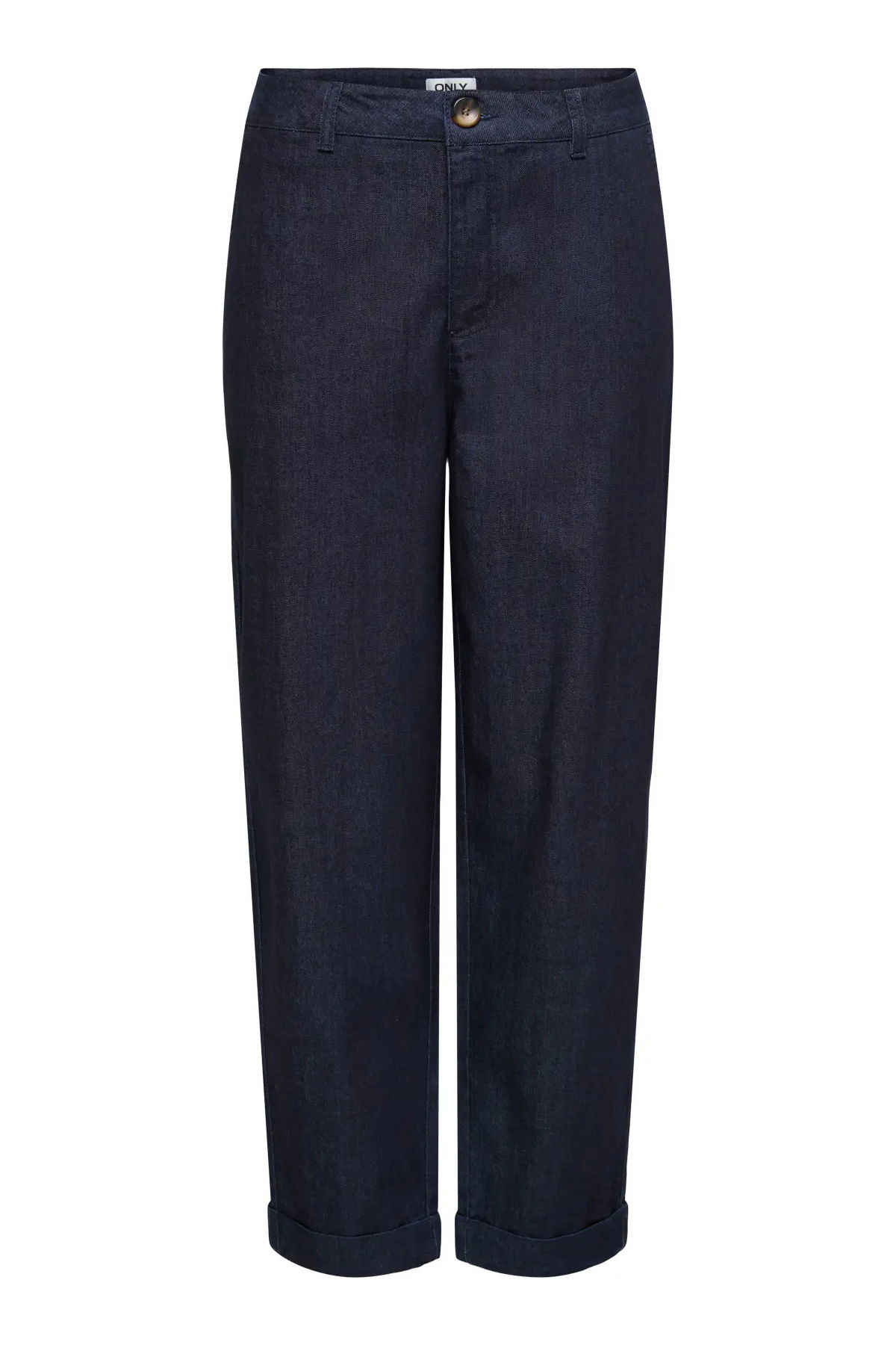 Only Kadın Onlashby Düz Kesim Duble Paça Jean Pantolon 15364600 Koyu Mavi - 4