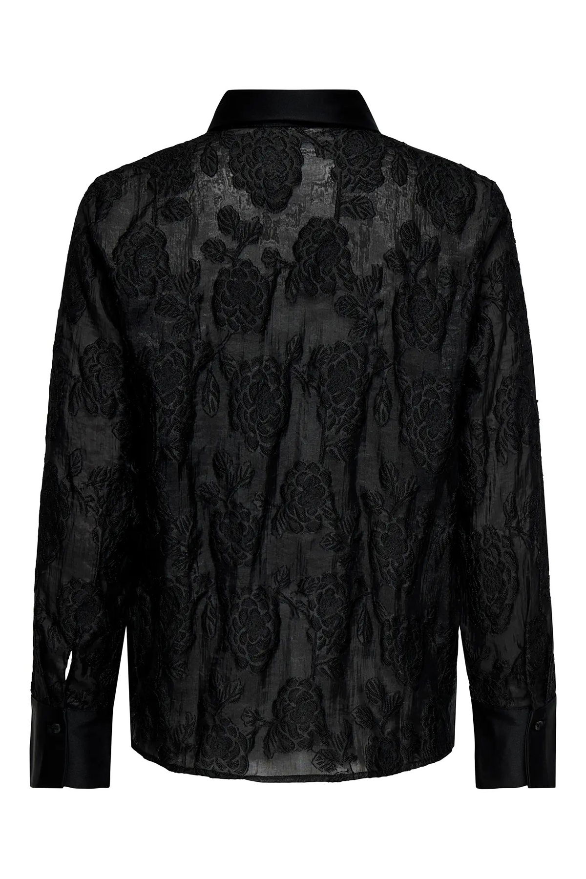 Only Kadın Onlava Uzun Kollu Dantel Detaylı Gömlek 15354748 Siyah - 2