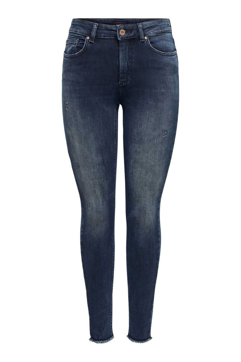 Only Kadın Onlblush Dar Paça Slim Fit Jean Pantolon 15209618 Lacivert - 7