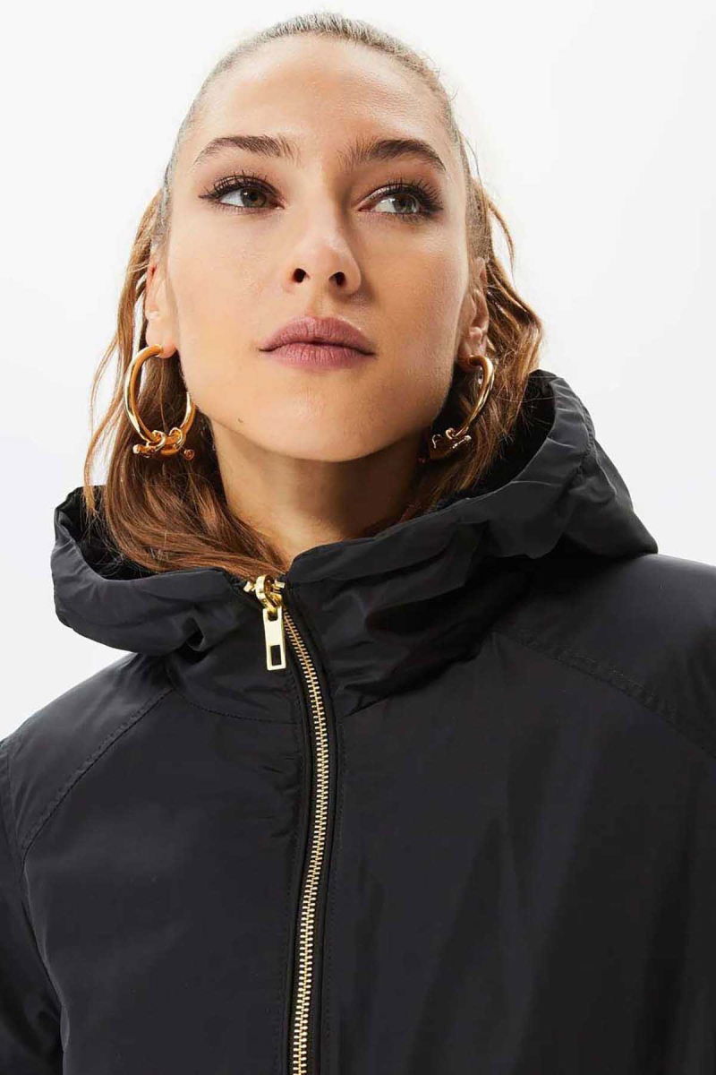 Only Kadın Onldahlıa Kapüşonlu Tam Fermuarlı Parka 15208727 Siyah - 4