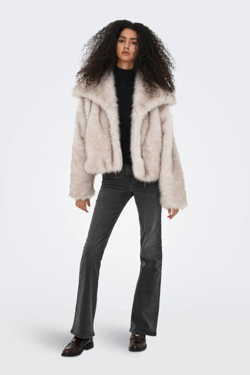 Only Kadın Onldawn Suni Kürk Mont 15348977 Taş - 2