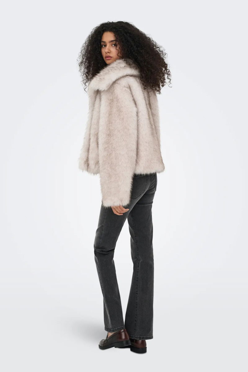 Only Kadın Onldawn Suni Kürk Mont 15348977 Taş - 5