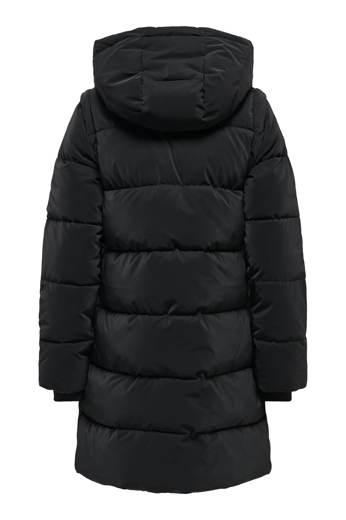 Only Kadın Onldıxıe Kapüşonlu Uzun Şişme Mont 15349120 Siyah - 2