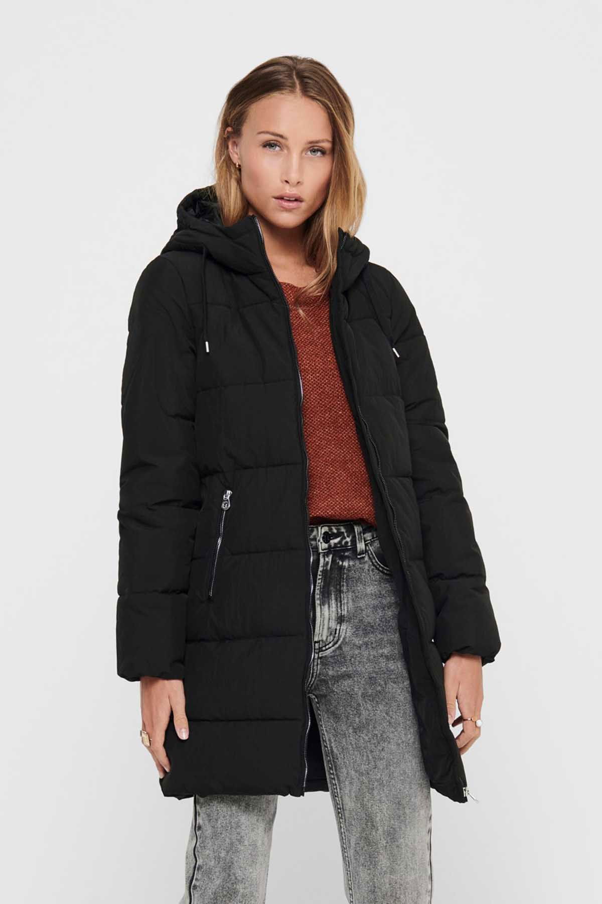 Only Kadın Onldolly Uzun Şişme Mont 65515205369 Siyah - 1