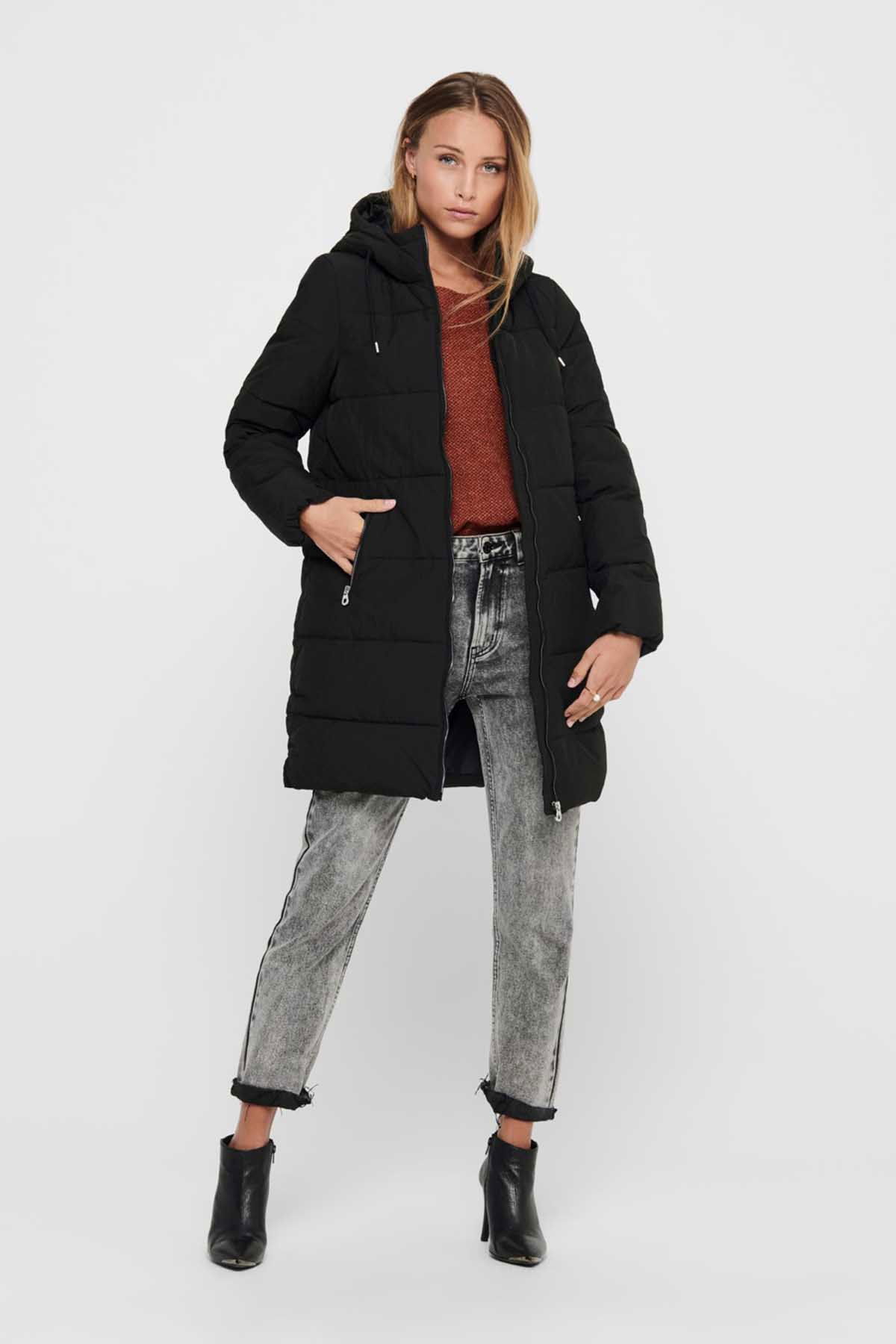 Only Kadın Onldolly Uzun Şişme Mont 65515205369 Siyah - 2