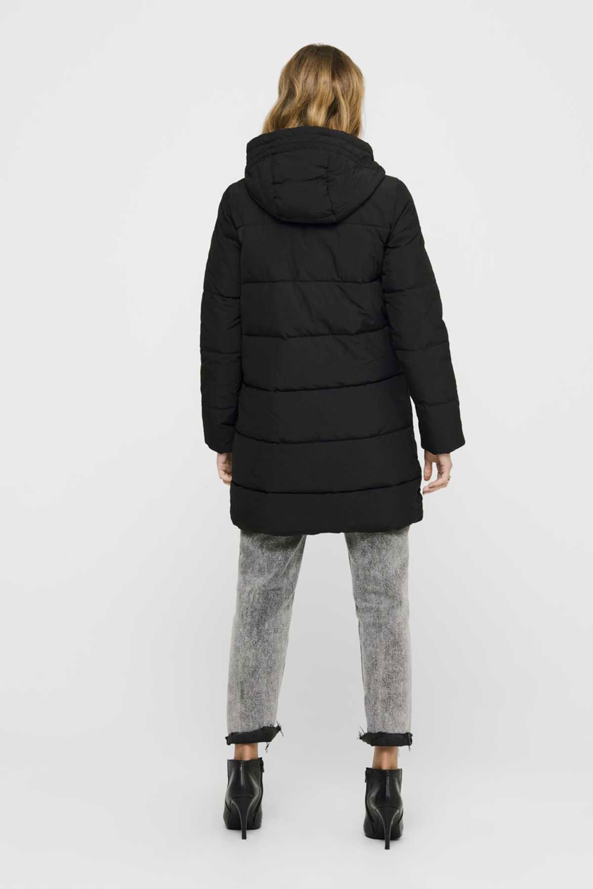 Only Kadın Onldolly Uzun Şişme Mont 65515205369 Siyah - 5