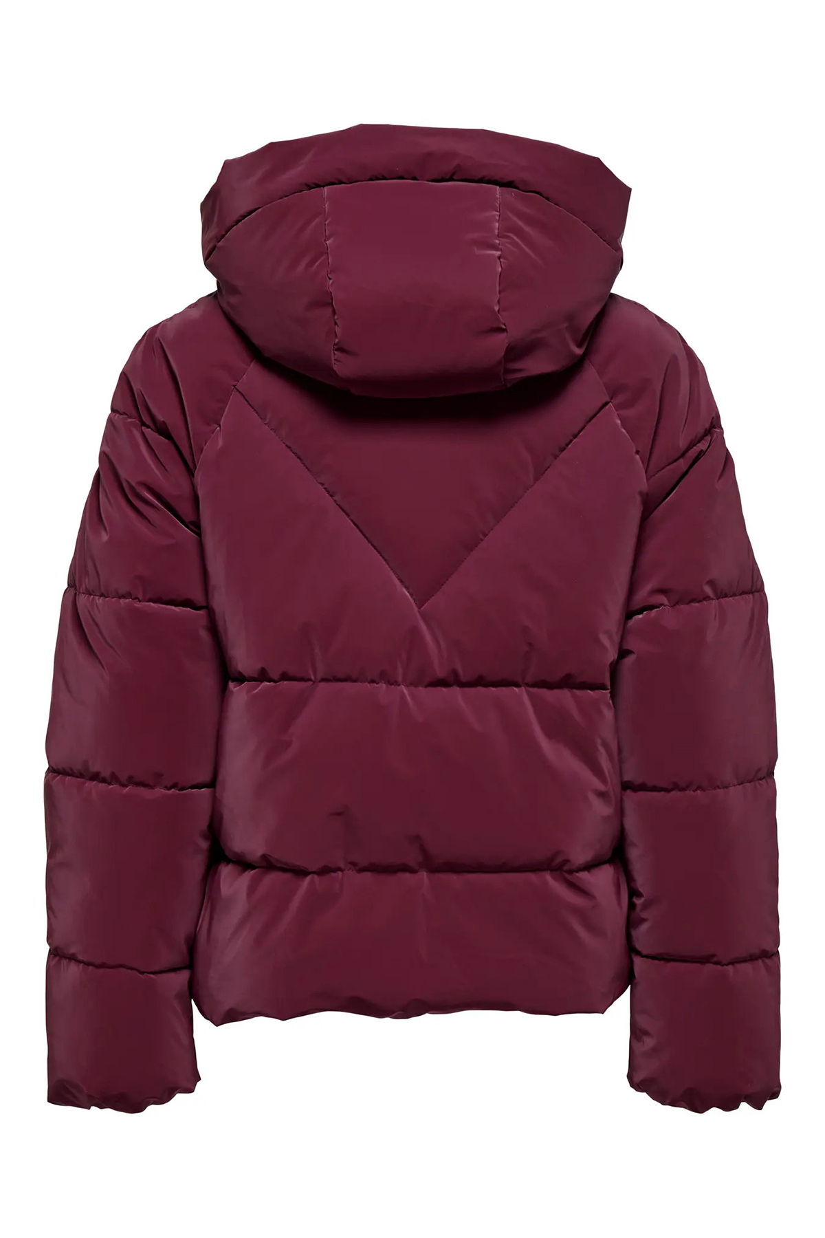 Only Kadın Onlece Kapüşonlu Puffer Mont 15318451 Bordo - 2