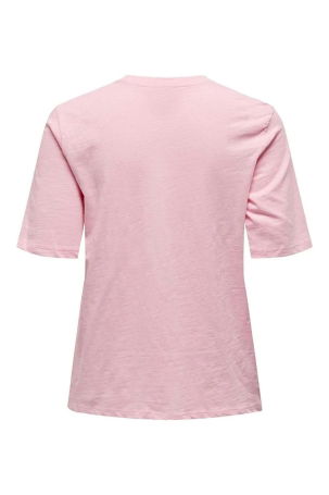 Only Kadın Onlfammy Bisiklet Yaka Meyve Baskılı T-Shirt 15296955 Pembe - 2