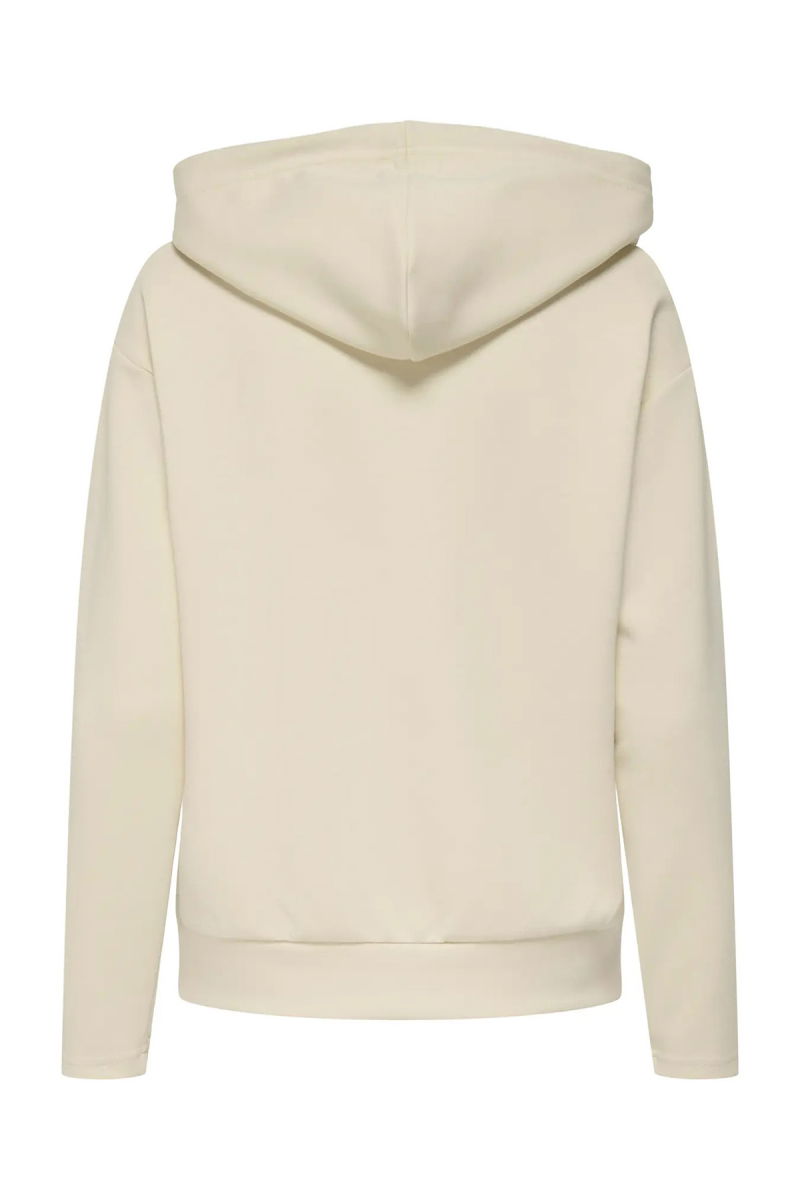 Only Kadın Onlfancy Kapüşonlu Kanguru Cepli Sweatshirt 15303838 Ekru - 3