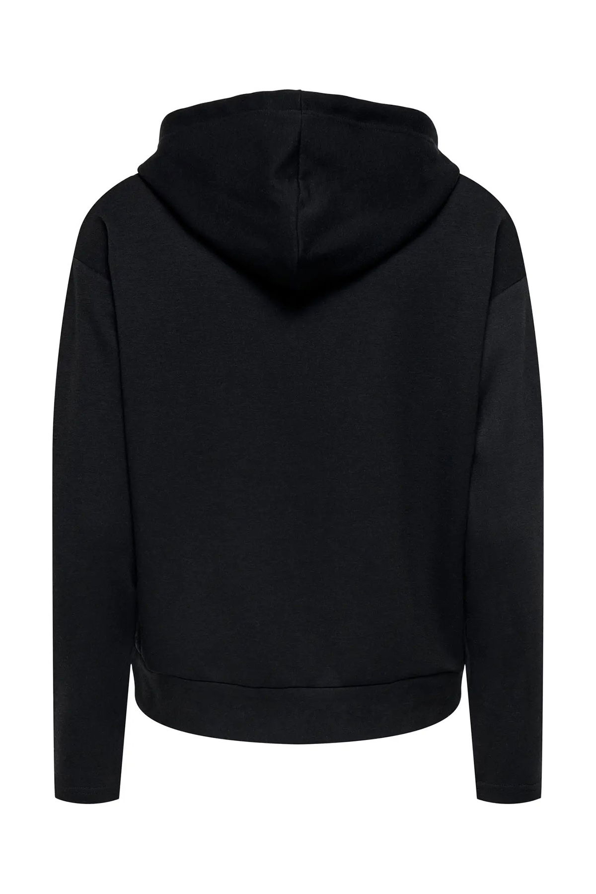 Only Kadın Onlfancy Kapüşonlu Kanguru Cepli Sweatshirt 15303838 Siyah - 4