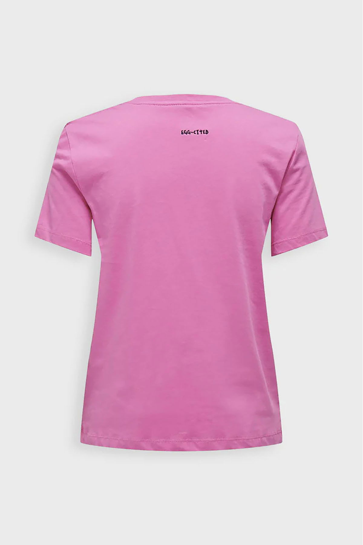 Only Kadın Onlfoodıe Baskı ve Yazı Detaylı Kısa Kol %100 Pamuk T-Shirt 15316728 Pembe - 2