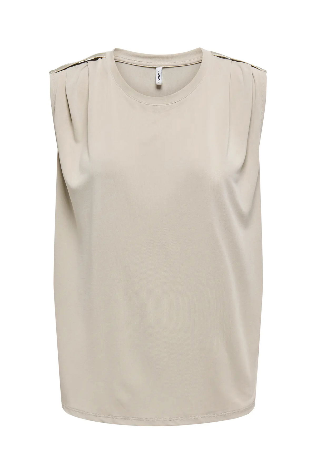 Only Kadın Onlfree Regular Fit Kolsuz Bluz 15290313 Bej - 1