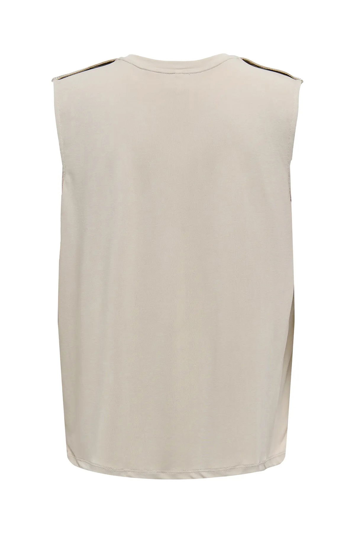Only Kadın Onlfree Regular Fit Kolsuz Bluz 15290313 Bej - 2