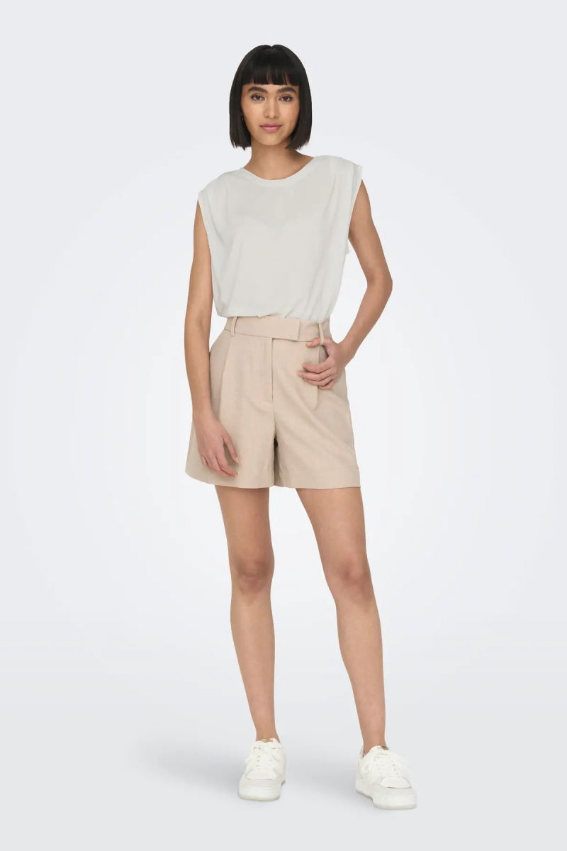 Only Kadın Onlfree Regular Fit Kolsuz Bluz 15290313 Beyaz - 2