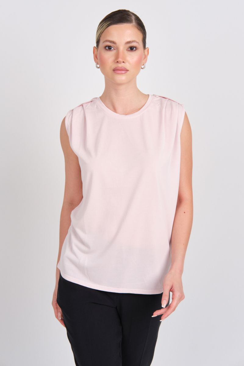Only Kadın Onlfree Regular Fit Kolsuz Bluz 15290313 Pudra - 2