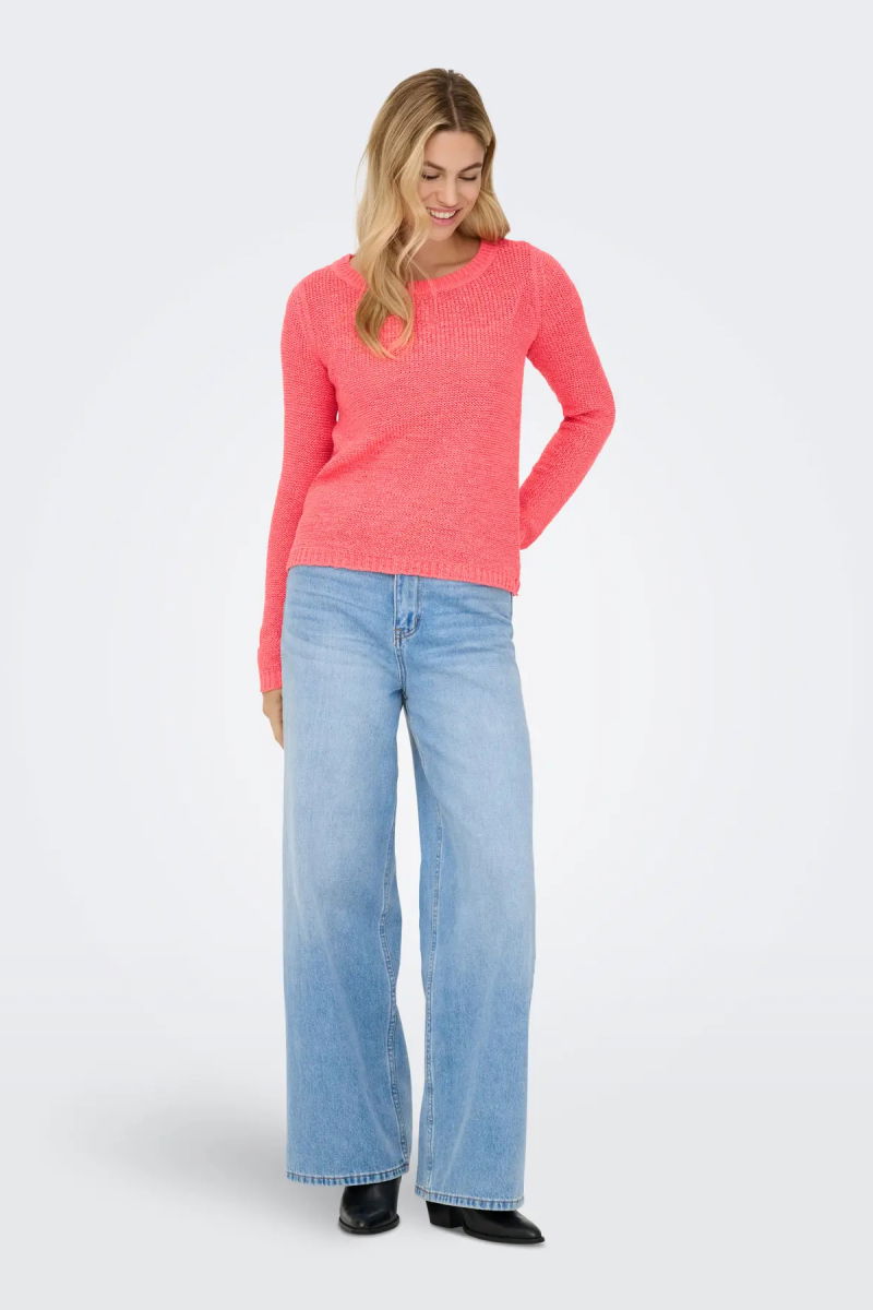 Only Kadın Onlgeena Uzun Kollu Örme Kazak 15113356 Şeker Pembe - 4