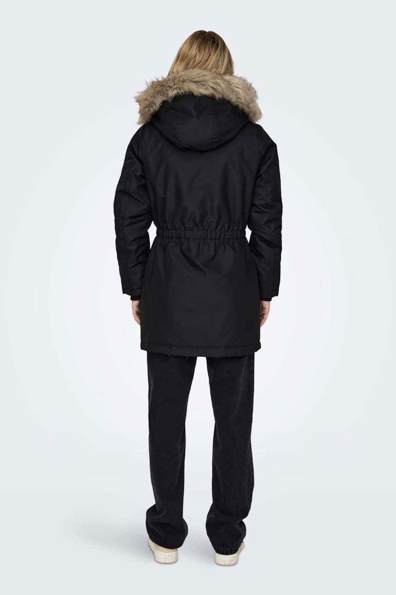 Only Kadın Onlırıs Kapüşonlu Parka 15304625 Siyah - 5