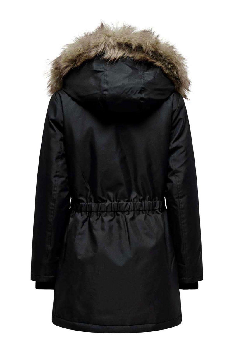 Only Kadın Onlırıs Kapüşonlu Parka 15304625 Siyah - 7