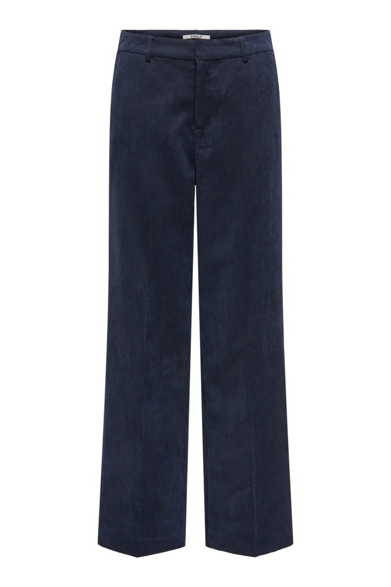 Only Kadın Onlkatey Geniş Paça Kadife Pantolon 15351303 Lacivert - 2