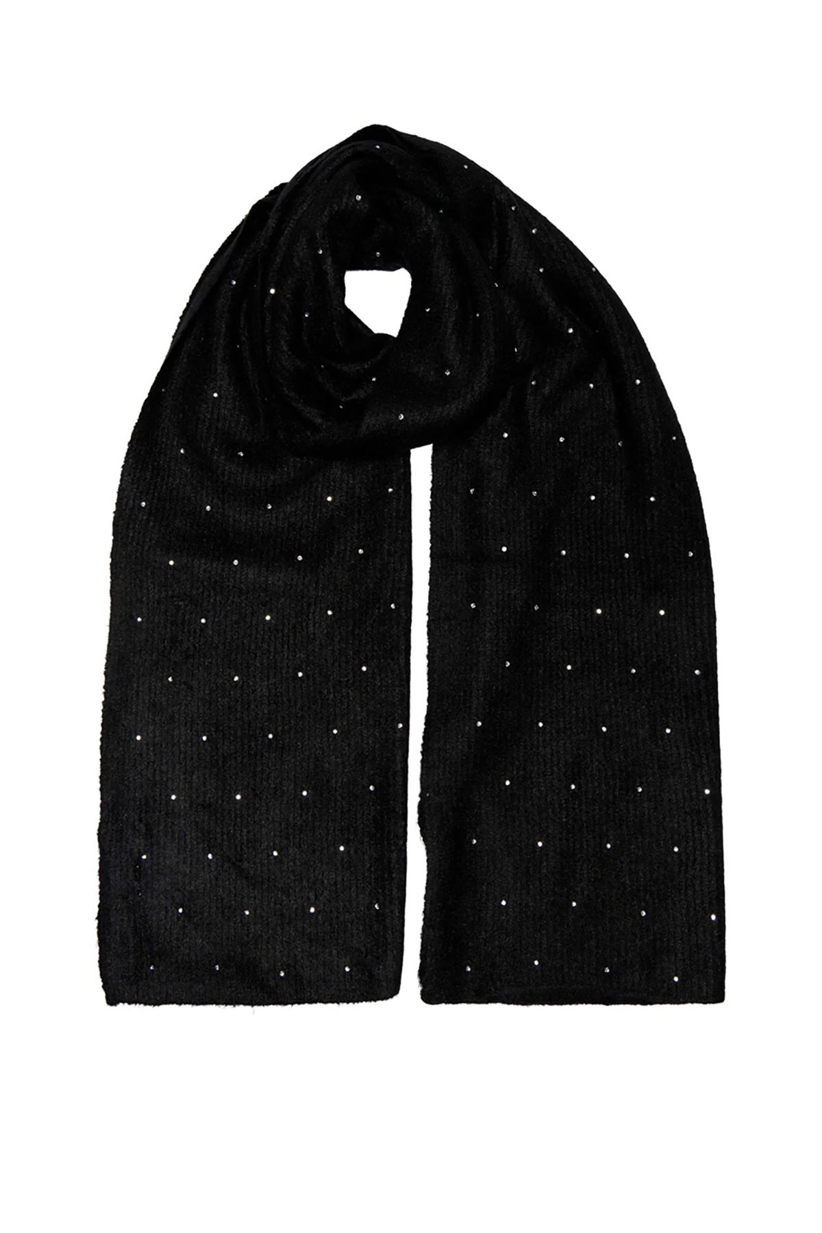 Only Kadın Onlkatherıne Taş Detaylı Yünlü Atkı 15349814 Siyah - 1