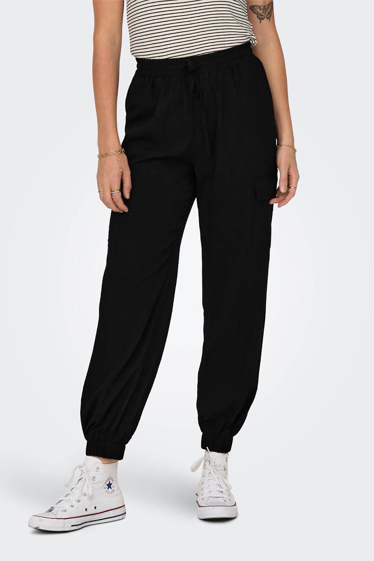 Only Kadın Onlkatınka Yüksek Bel Kargo Pantolon 15301008 Siyah - 2