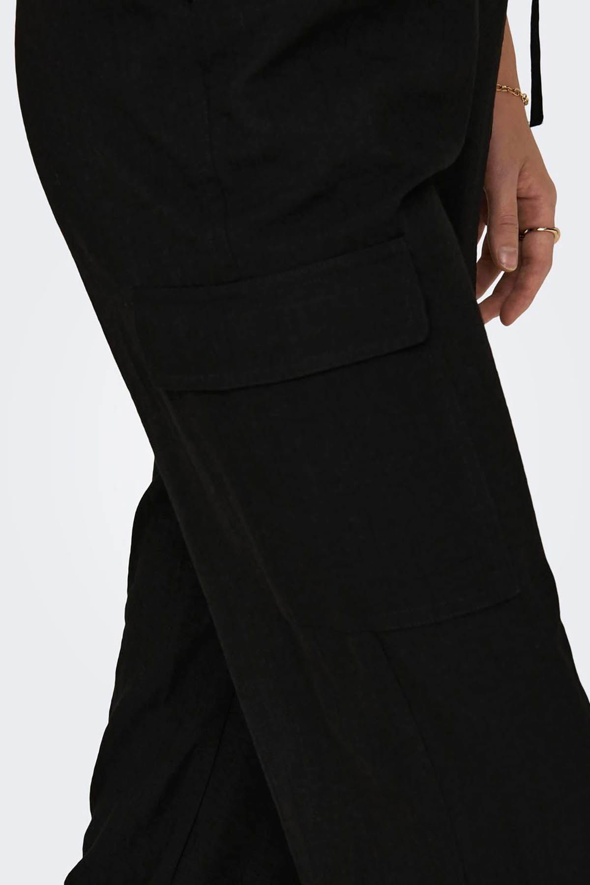 Only Kadın Onlkatınka Yüksek Bel Kargo Pantolon 15301008 Siyah - 3