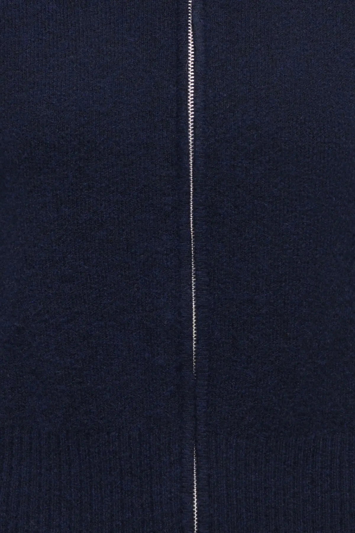 Only Kadın Onlmacey Polo Yaka Fermuarlı Yün Hırka 15382508 Lacivert - 2