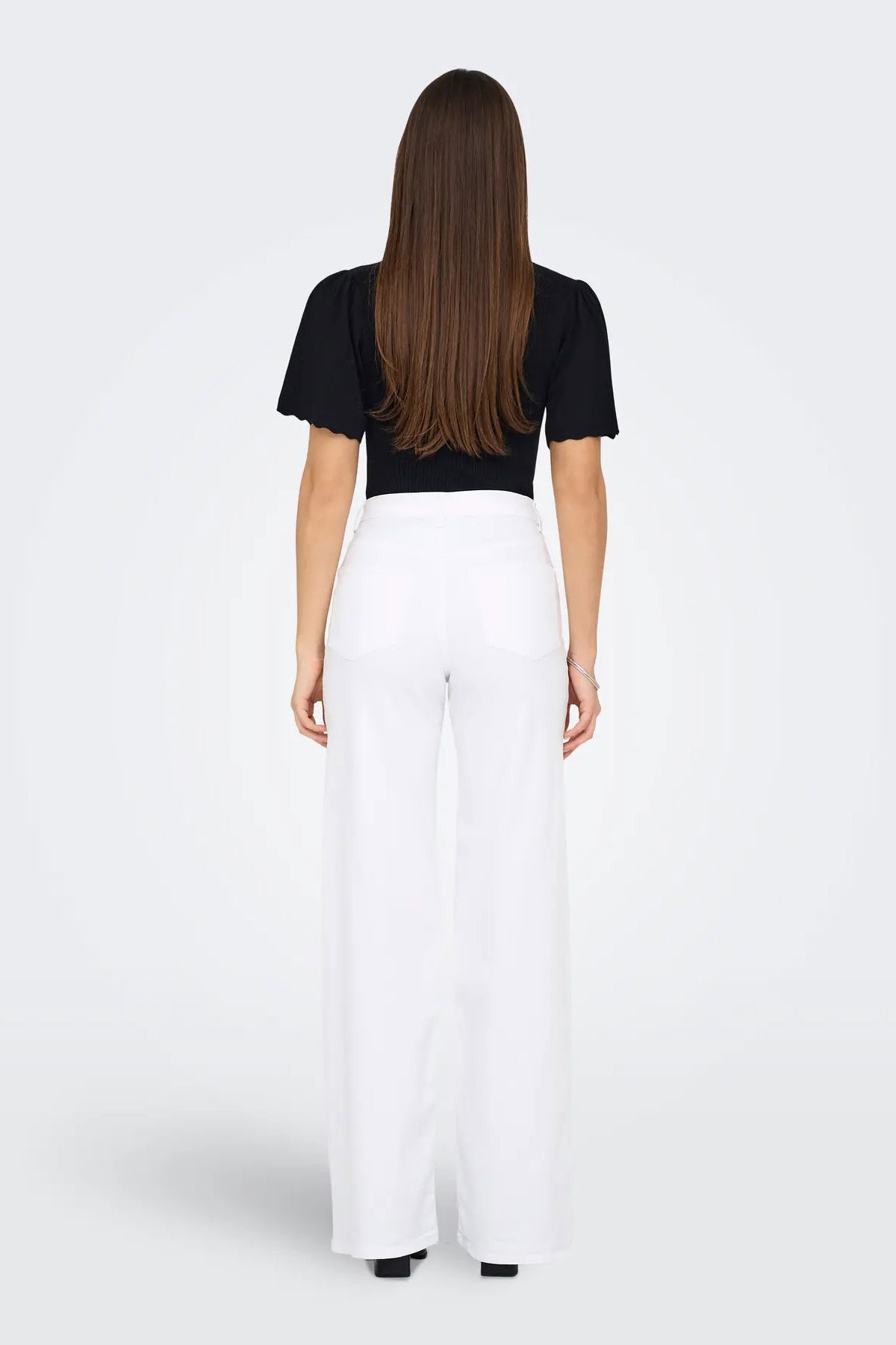 Only Kadın Onlmadıson Rahat Kesim Yüksek Bel Jean Pantolon 15310632 Beyaz - 5