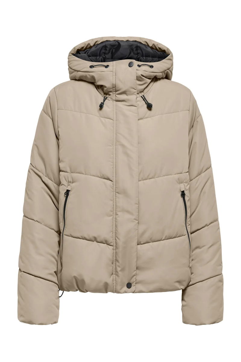 Only Kadın Onlmaggı Kapüşonlu Şişme Mont 15349123 Vizon - Only