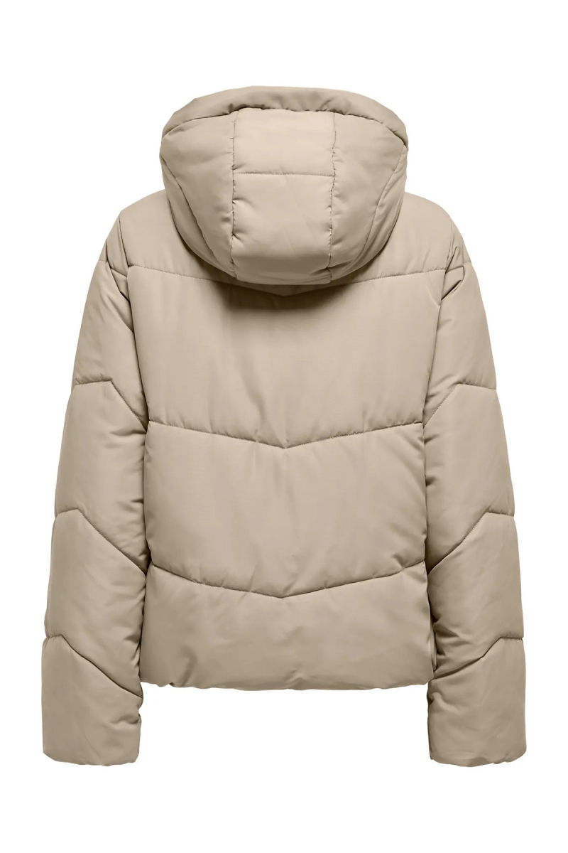 Only Kadın Onlmaggı Kapüşonlu Şişme Mont 15349123 Vizon - 2