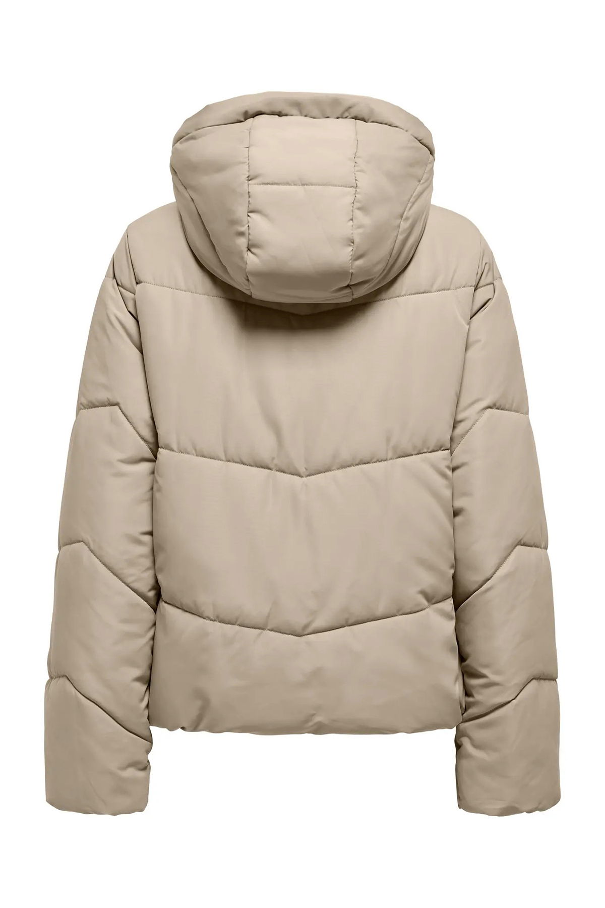 Only Kadın Onlmaggı Kapüşonlu Şişme Mont 15349123 Vizon - 2