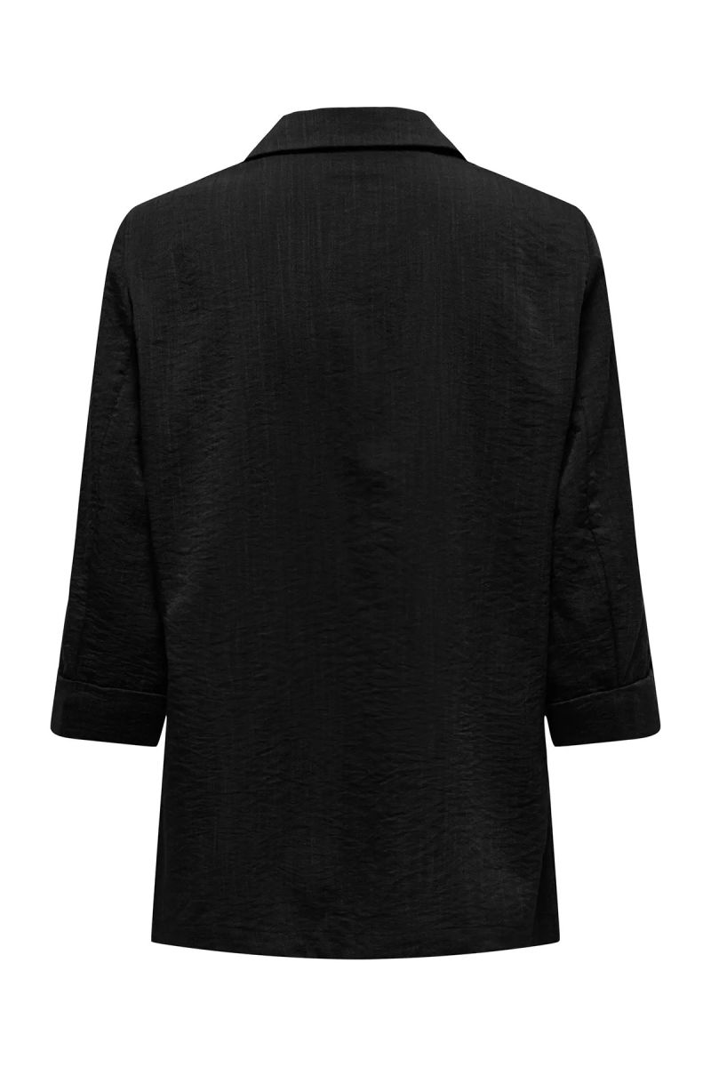 Only Kadın Onlmarsa Ön Cep Detaylı Uzun Rahat Kalıp Ceket 15308084 Siyah - 4