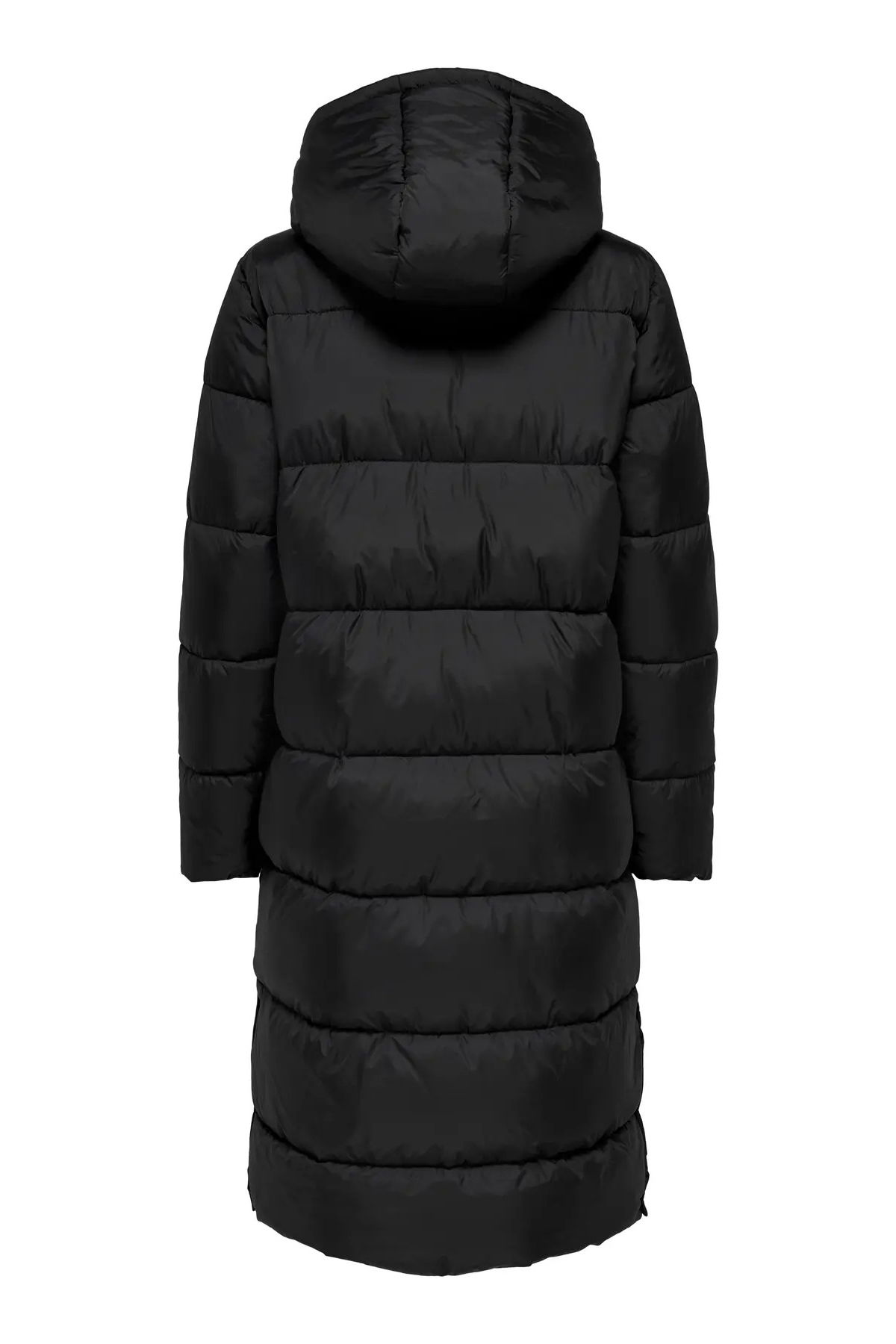 Only Kadın Onlmontana Kapüşonlu Uzun Şişme Mont 15226559 Siyah - 5