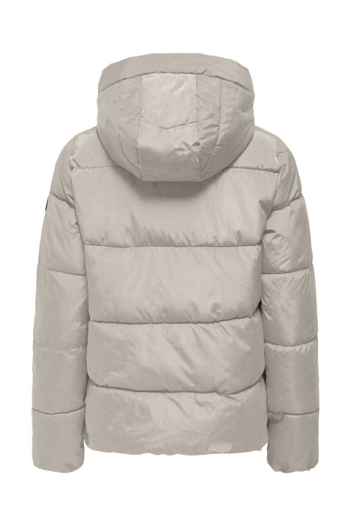 Only Kadın Onlnewamanda Kapüşonlu Mont 15300257 Taş - 2