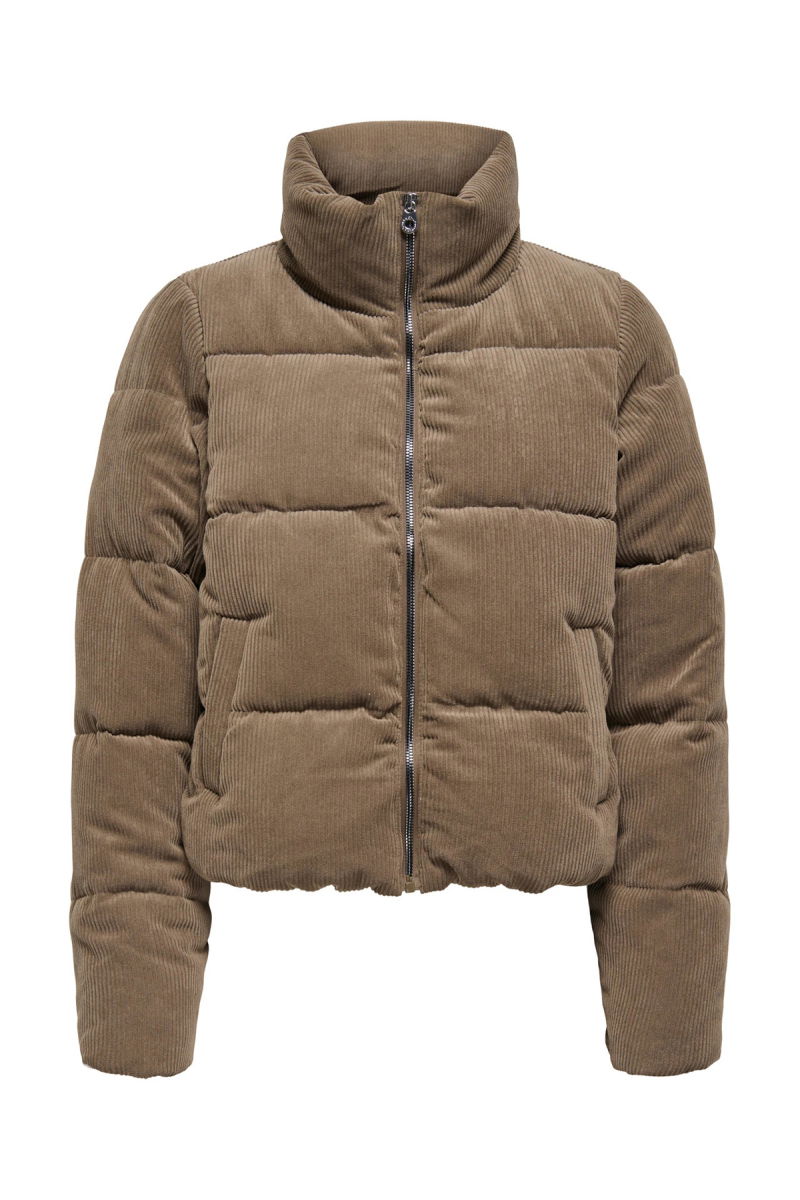 Only Kadın Onlnewdolly Dik Yaka Şişme Mont 15304768 Kahverengi - 3