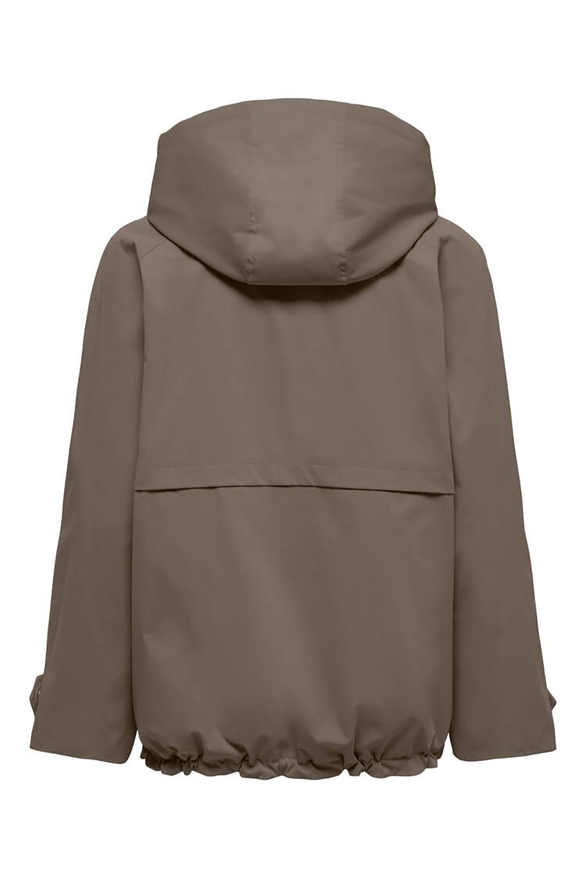 Only Kadın Onlorchıd Kapüşonlu Fermuar ve Çıt Çıtlı Mevsimlik Mont 15367940 Walnut - 3