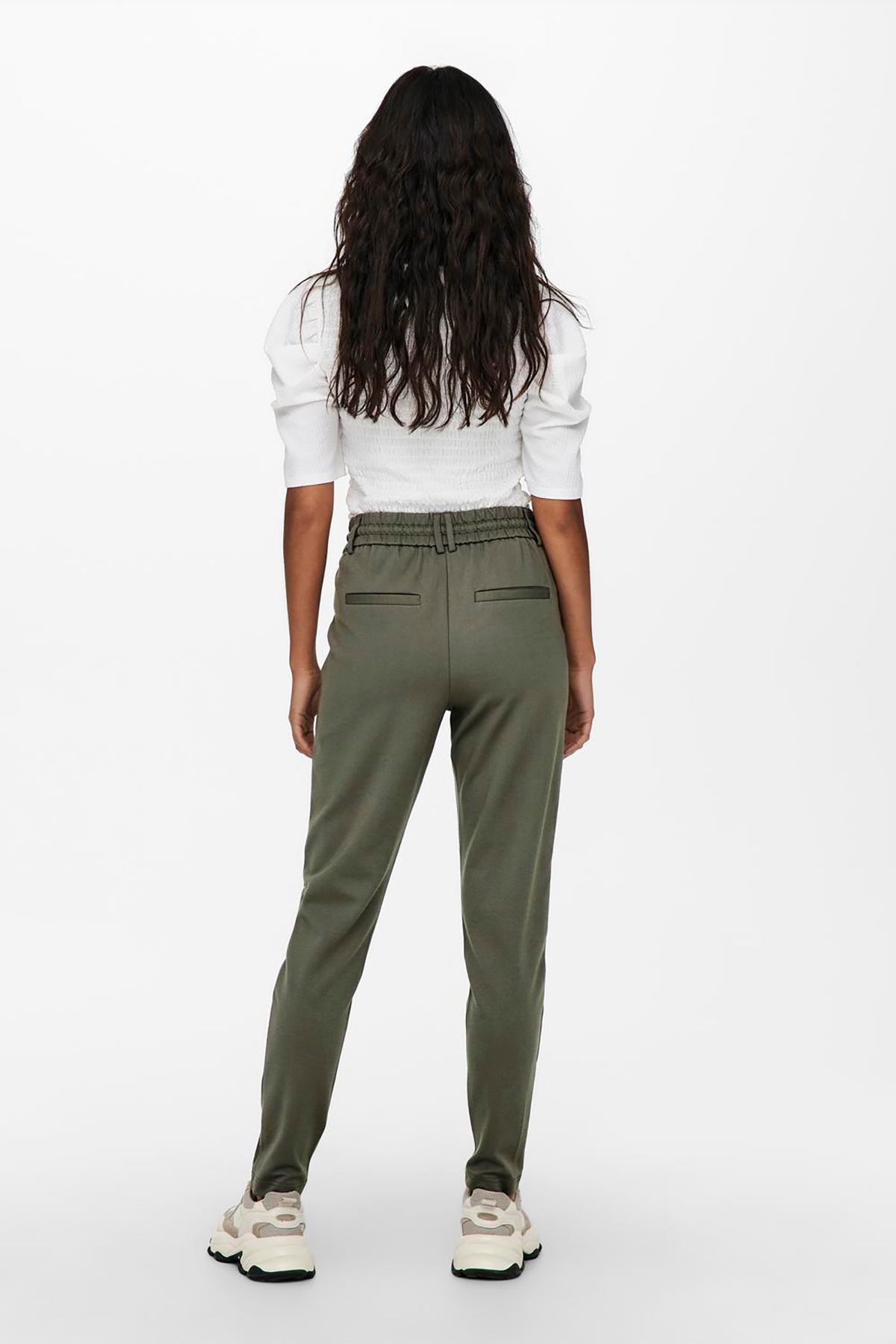 Only Kadın Onlpoptrash Belden Bağlamalı Pantolon 15115847 Haki - 4