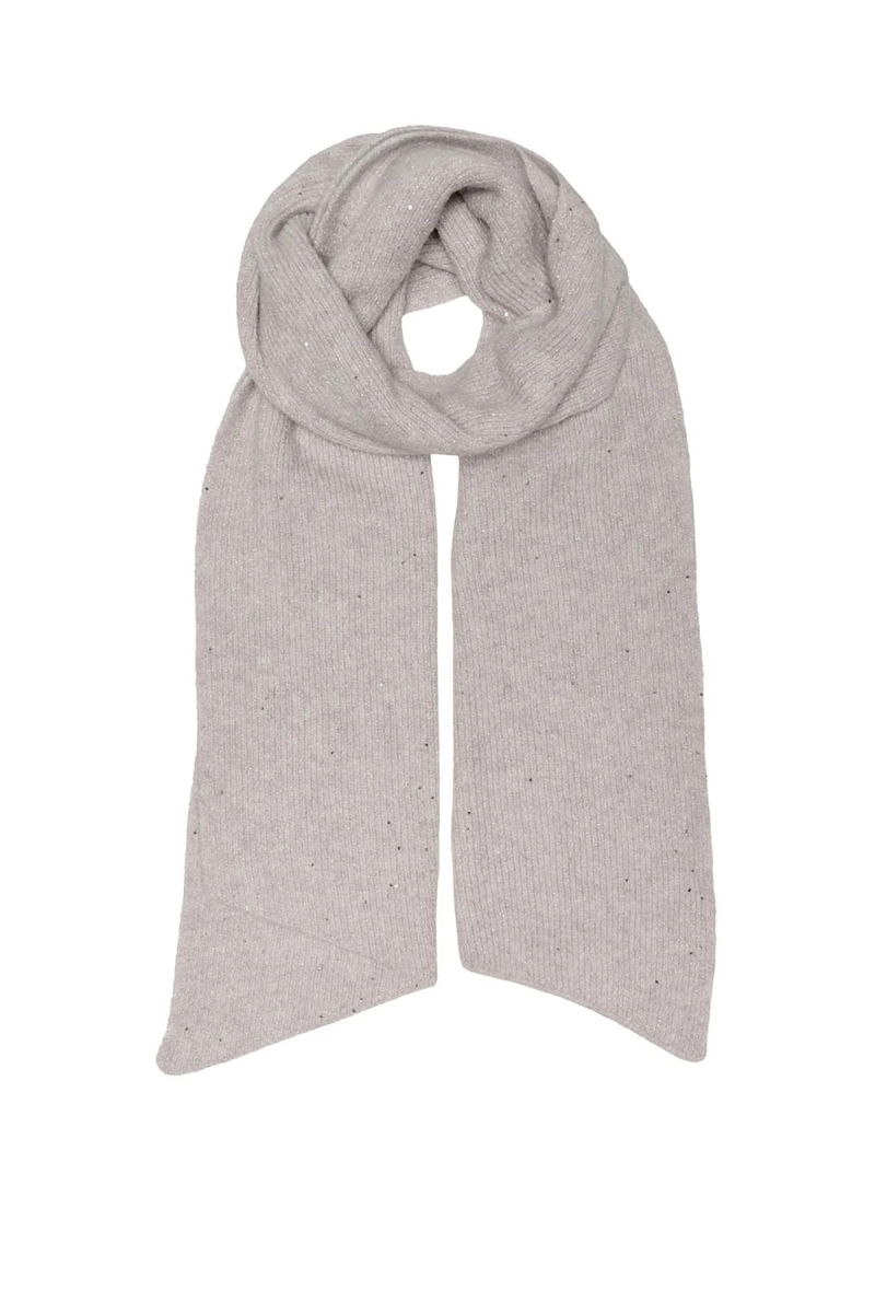 Only Kadın Onlsola Simli ve Pul Detaylı Yün Atkı 15349813 Taş - Only