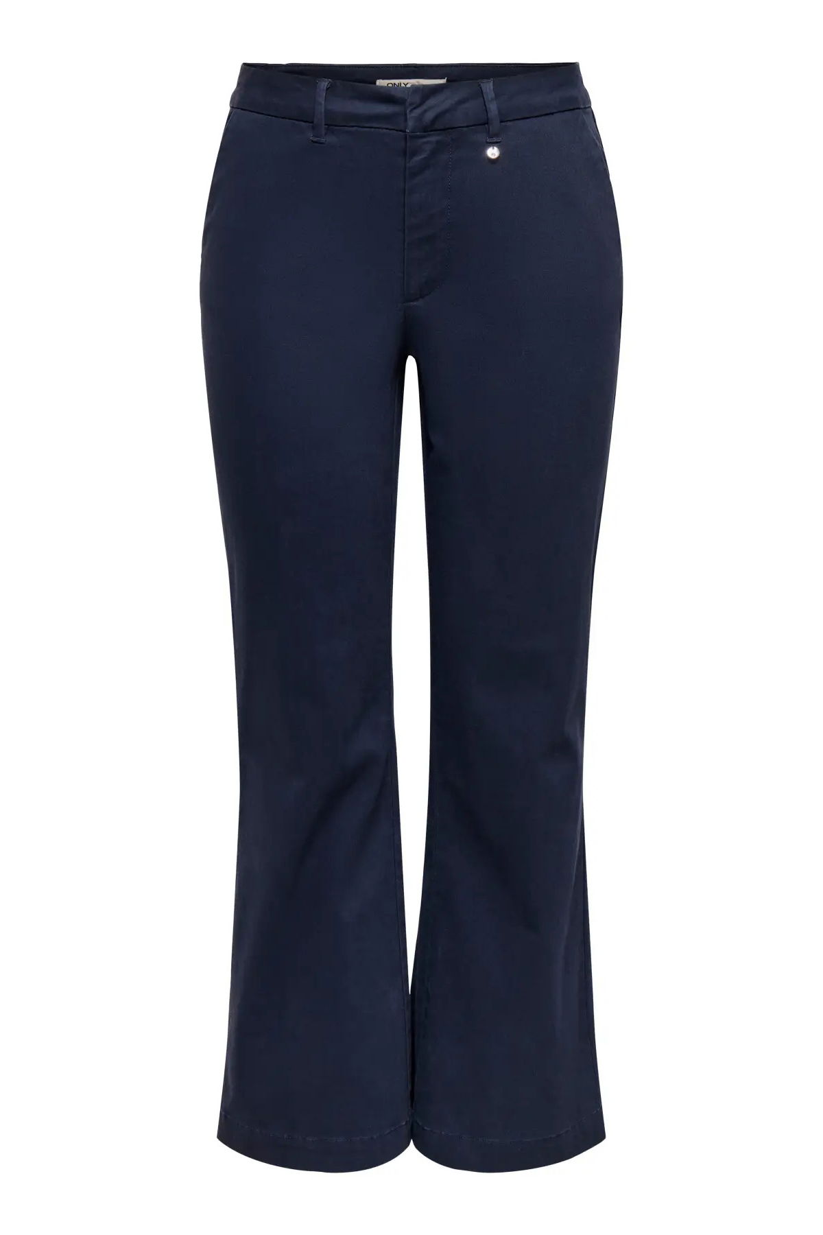 Only Kadın Onlstella Geniş Paça Detaylı Pamuklu Pantolon 15364098 Lacivert - 3