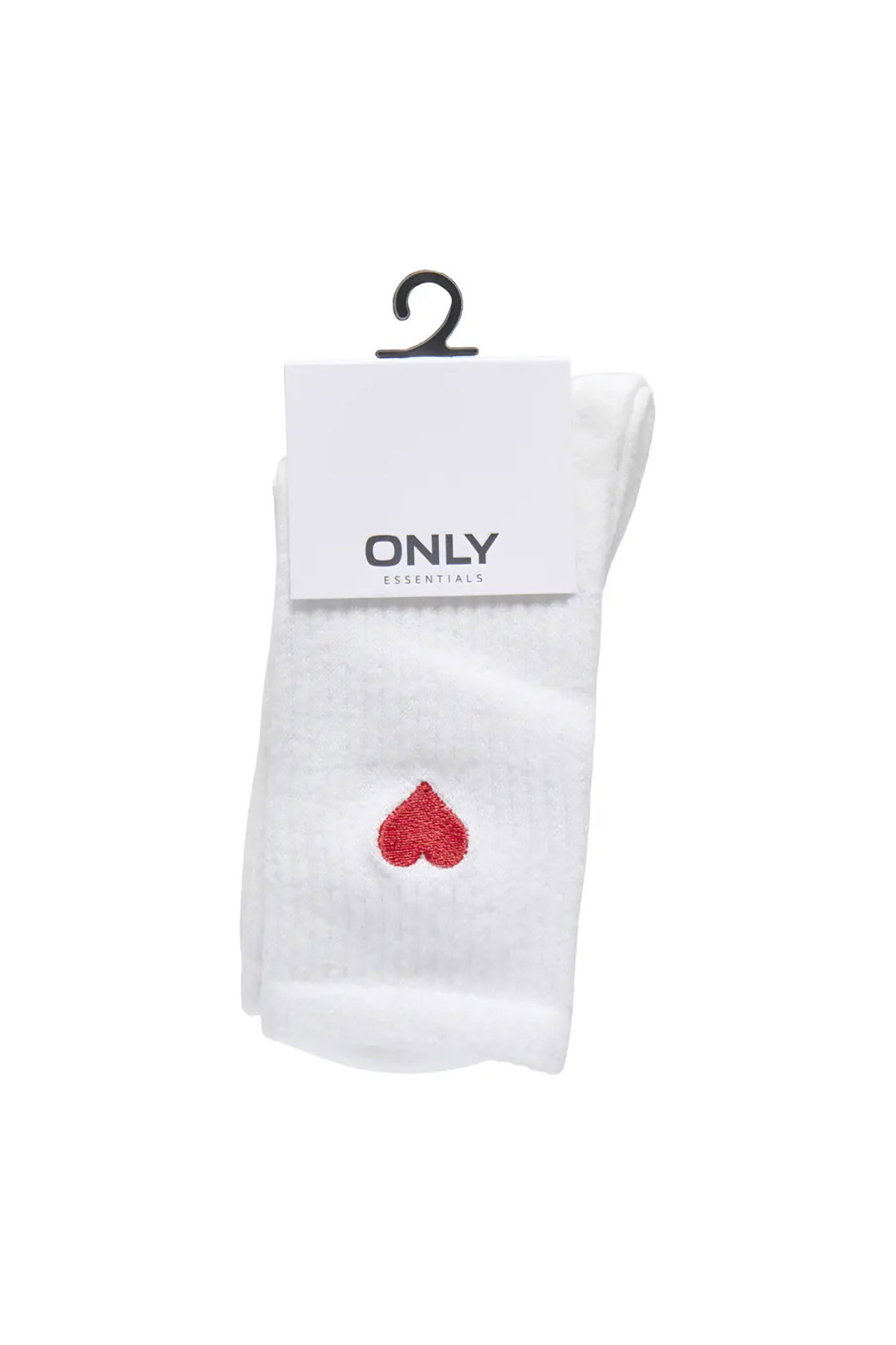 Only Kadın Onlsophıa Pamuklu Çorap 15374252 Beyaz-Kırmızı - 2