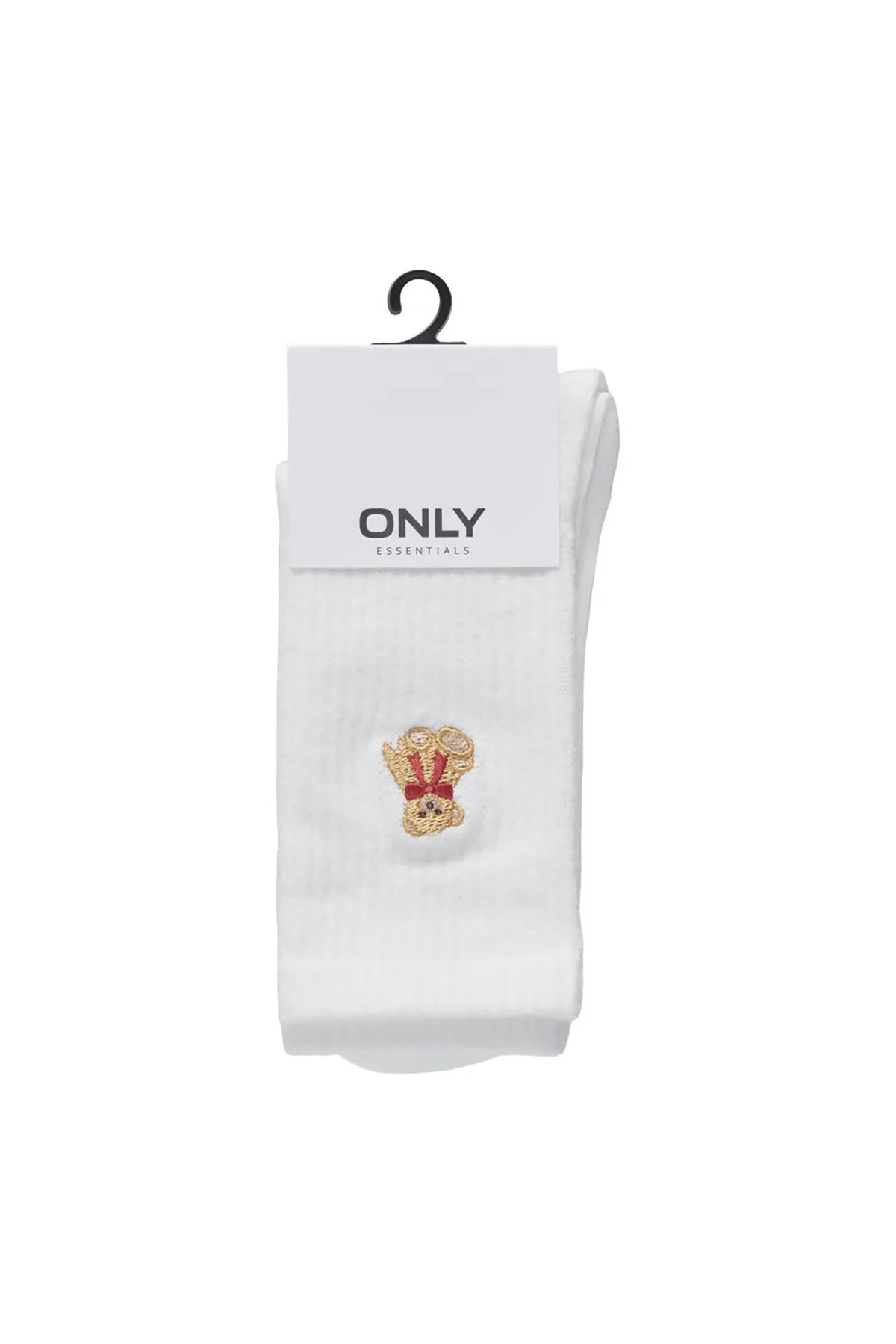 Only Kadın Onlsophıa Pamuklu Çorap 15374252 Beyaz-Turuncu - 2