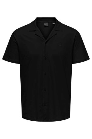 Only & Sons Erkek Onsabraham Polo Yaka T-Shirt 22019294 Siyah - 5