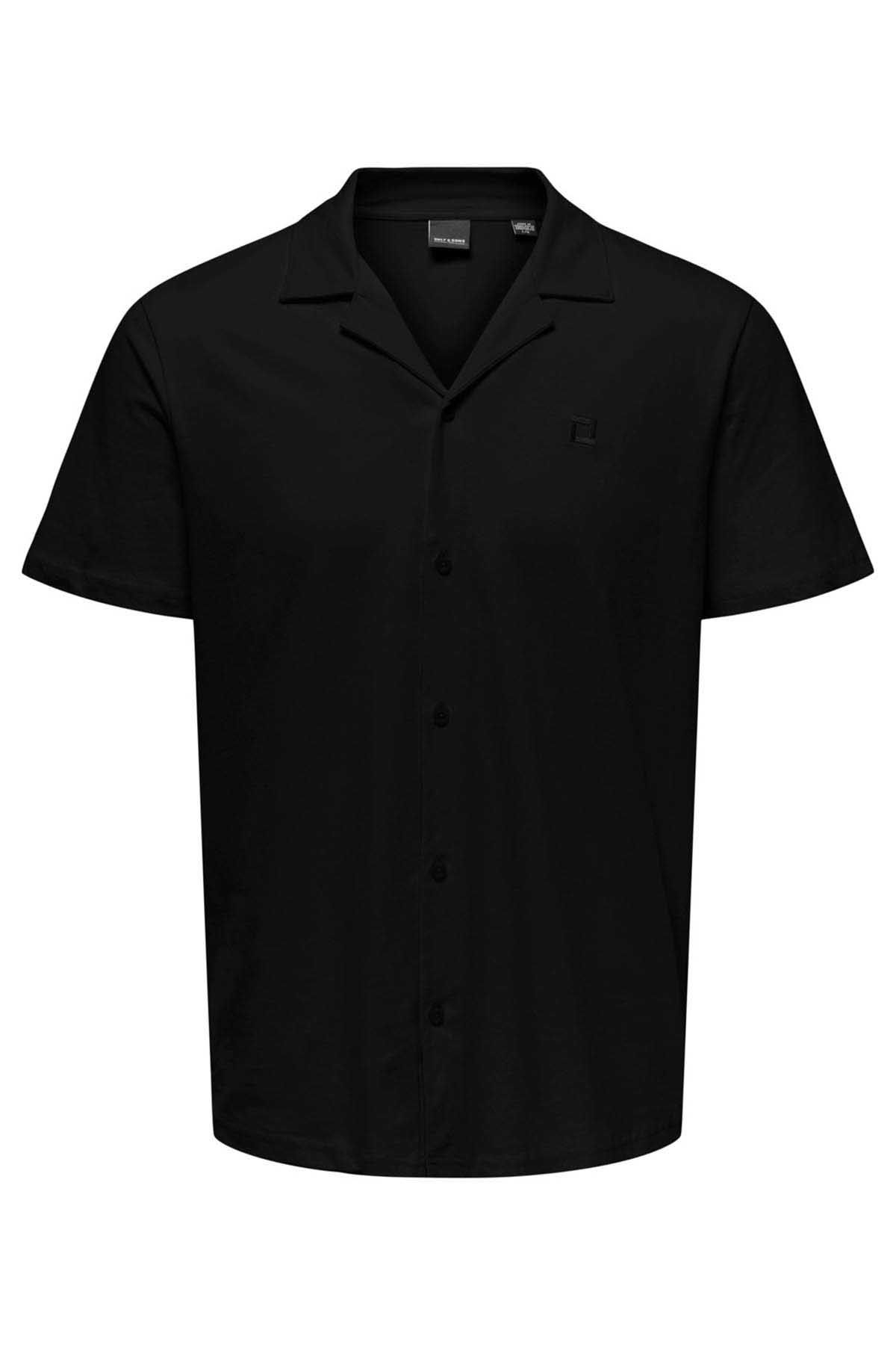Only & Sons Erkek Onsabraham Polo Yaka T-Shirt 22019294 Siyah - 5